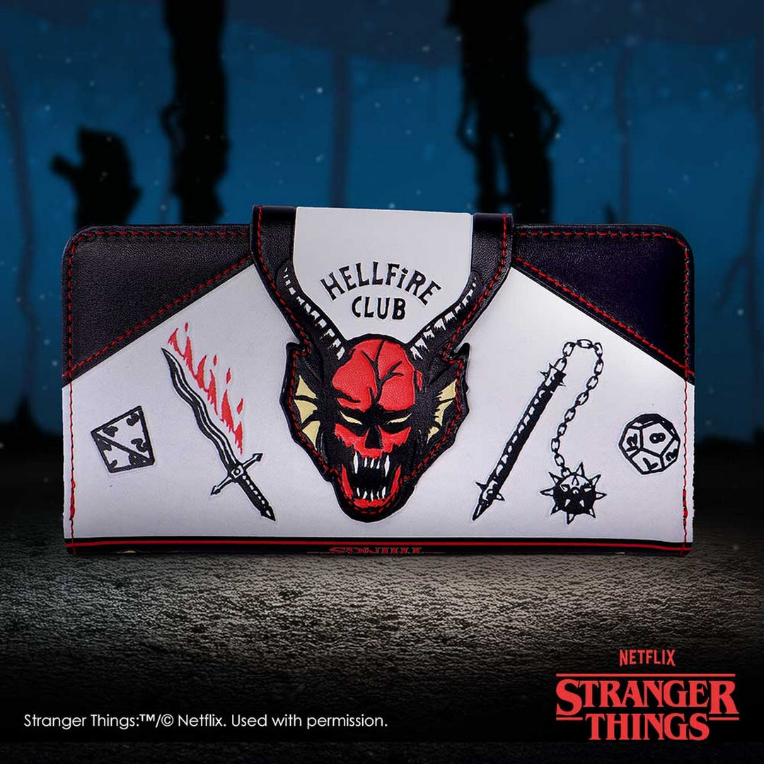 Stranger Things Hellfire Club Embossed Purse 10.5cm B7248C25