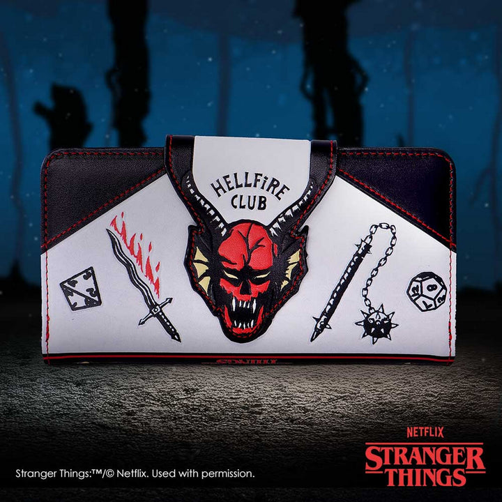 Stranger Things Hellfire Club Embossed Purse 10.5cm B7248C25
