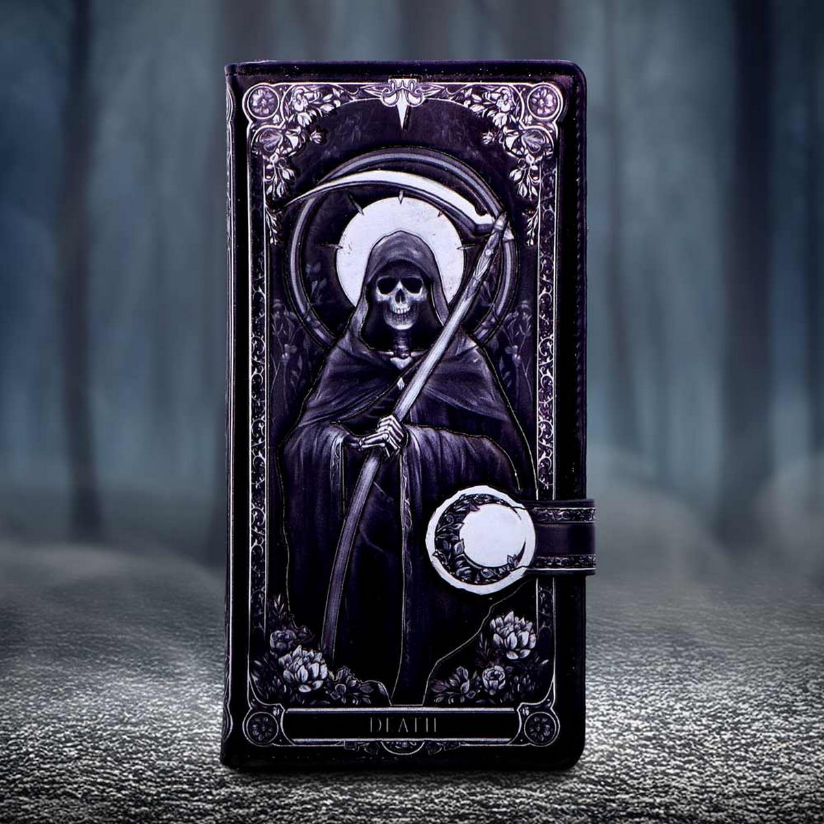 Skeleton Tarot Embossed Purse B7249C25