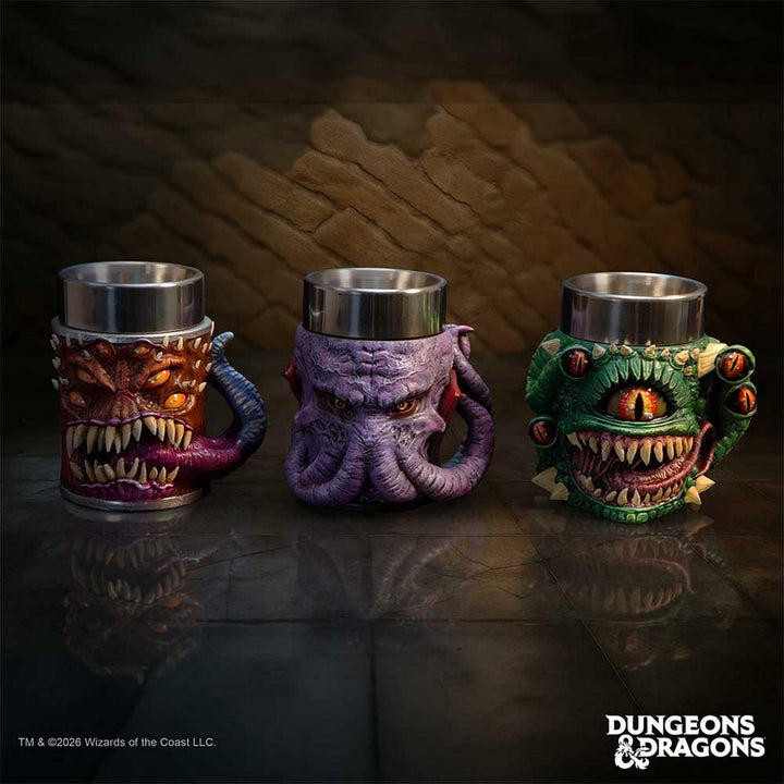 Dungeons & Dragons Mini Monster Tiny Tankards Set of 3 8.6cm B7250A26