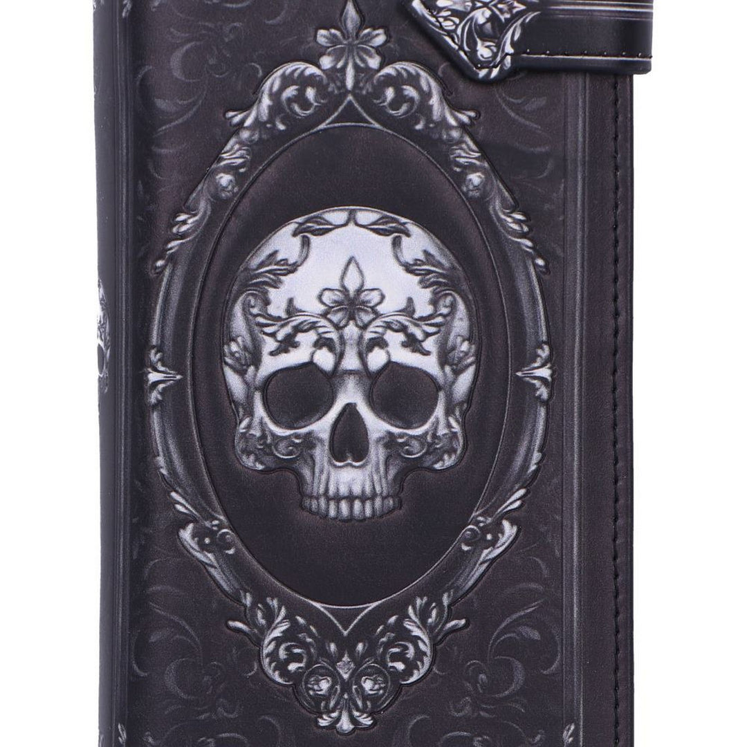Baroque Skull Embossed Purse 18.5cm B7257C25
