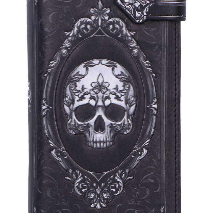 Baroque Skull Embossed Purse 18.5cm B7257C25