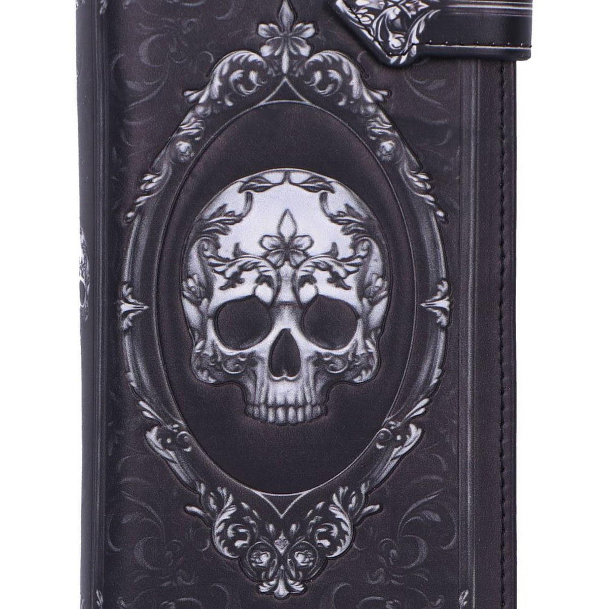 Baroque Skull Embossed Purse 18.5cm B7257C25