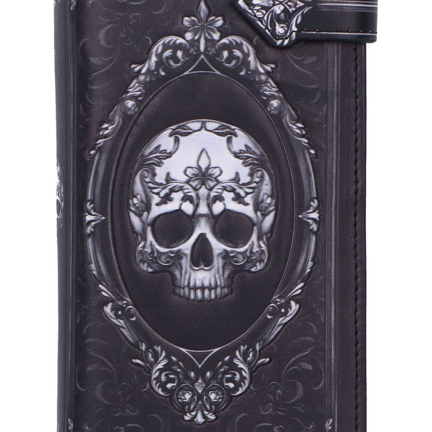 Baroque Skull Embossed Purse 18.5cm B7257C25