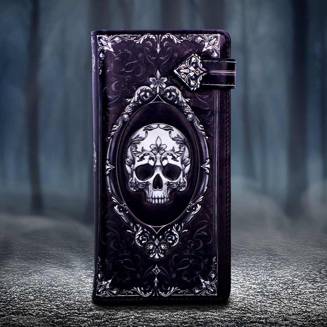 Baroque Skull Embossed Purse 18.5cm B7257C25