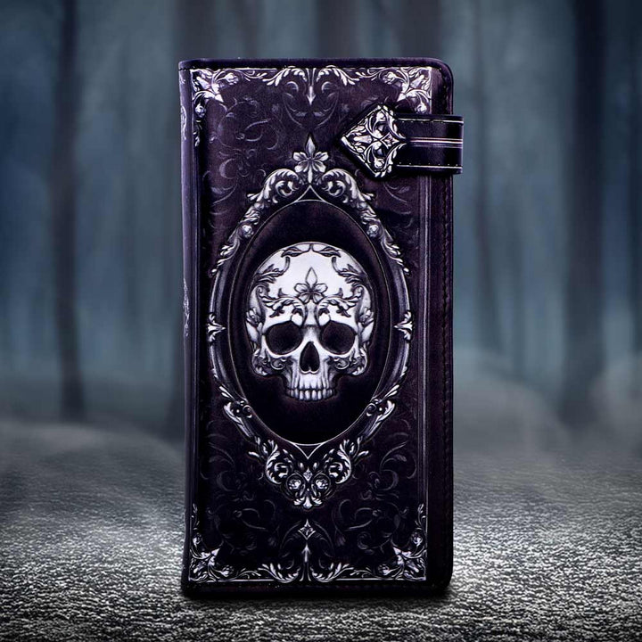 Baroque Skull Embossed Purse 18.5cm B7257C25