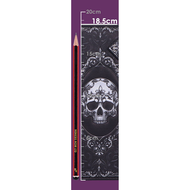 Baroque Skull Embossed Purse 18.5cm B7257C25