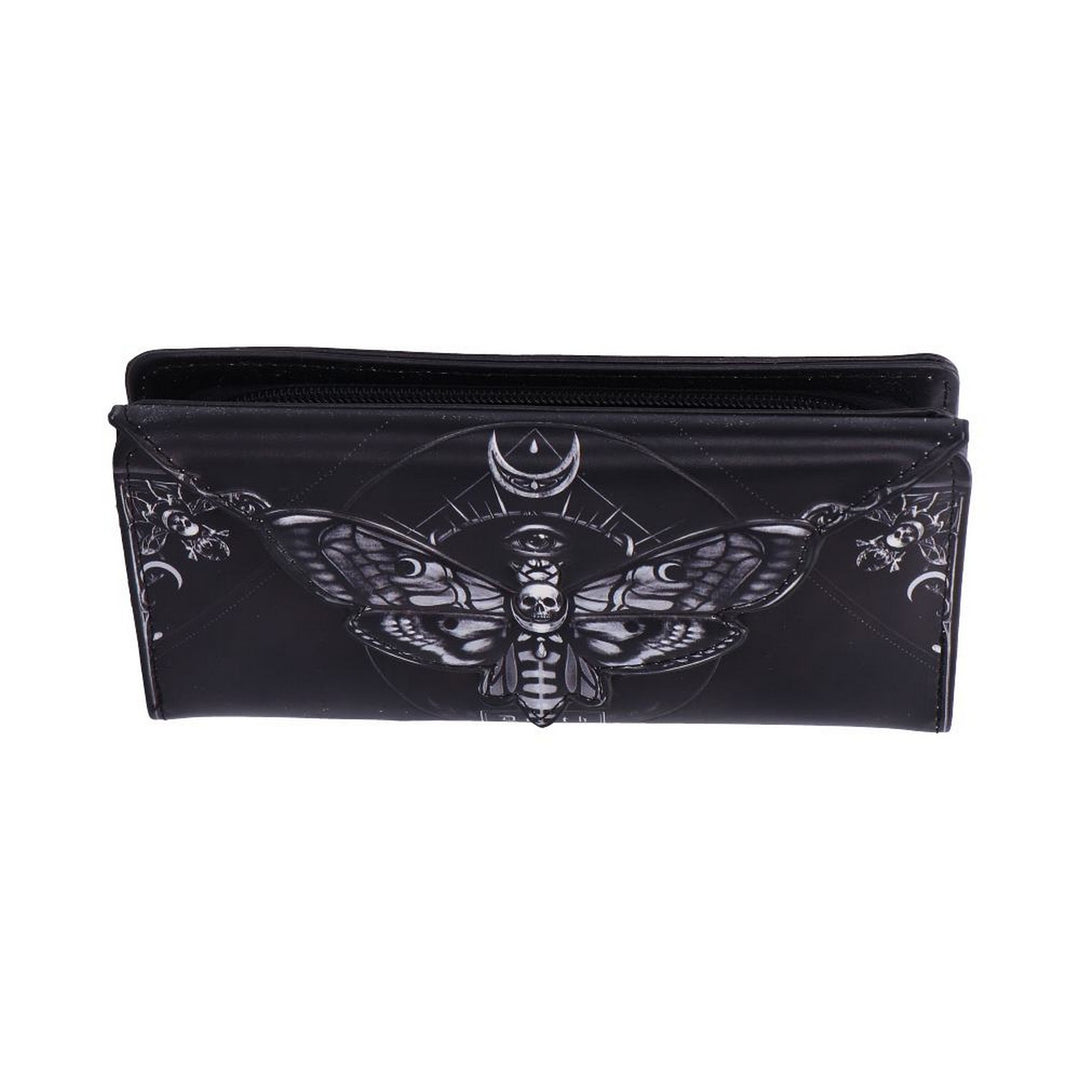 Deaths Head Moth Embossed Purse 9.5cm B7258C25