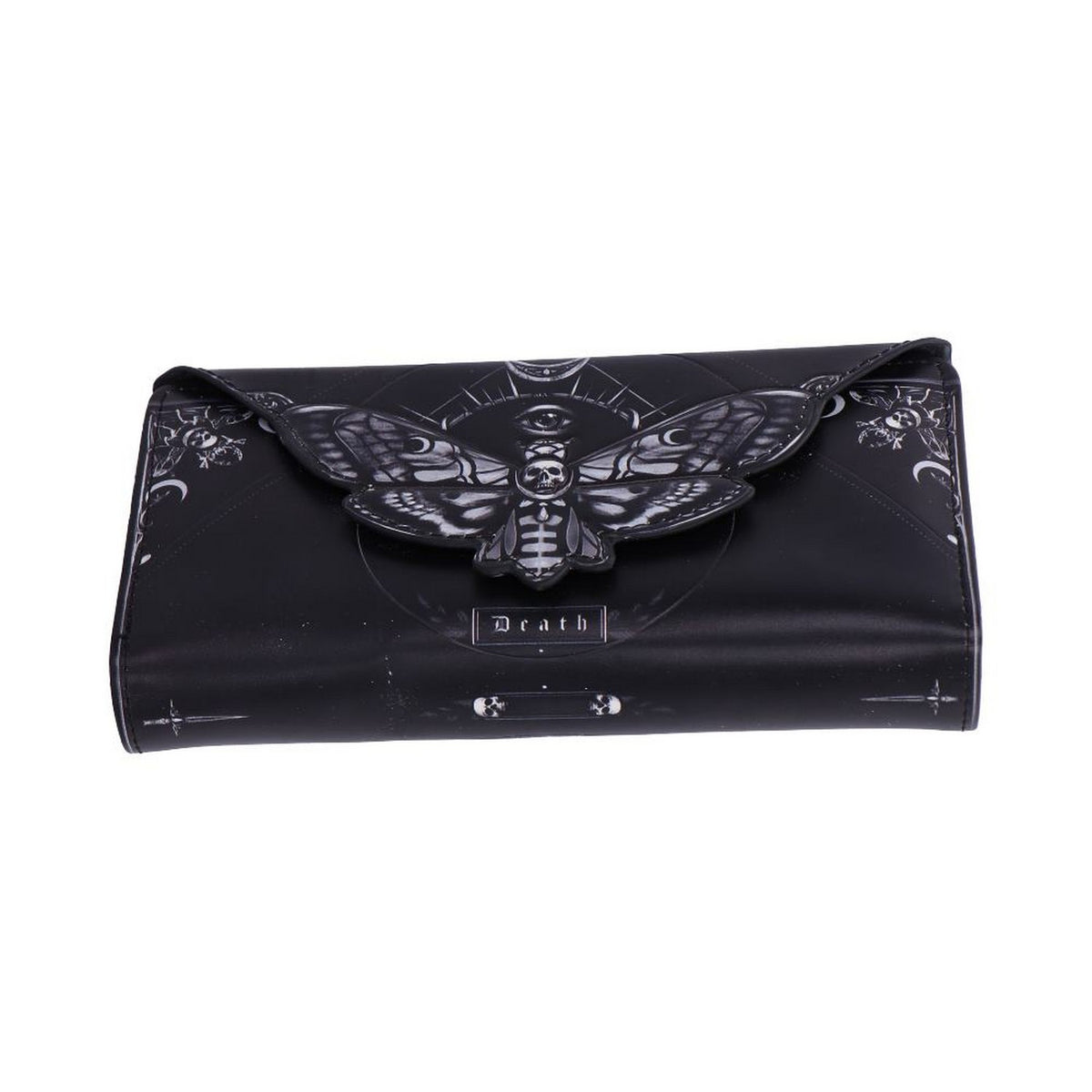 Deaths Head Moth Embossed Purse 9.5cm B7258C25