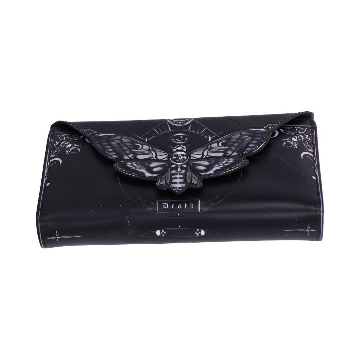 Deaths Head Moth Embossed Purse 9.5cm B7258C25