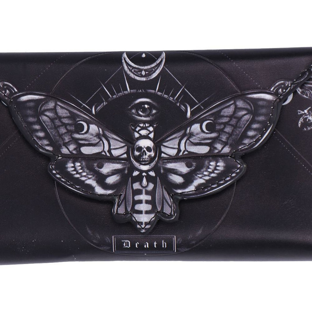 Deaths Head Moth Embossed Purse 9.5cm B7258C25