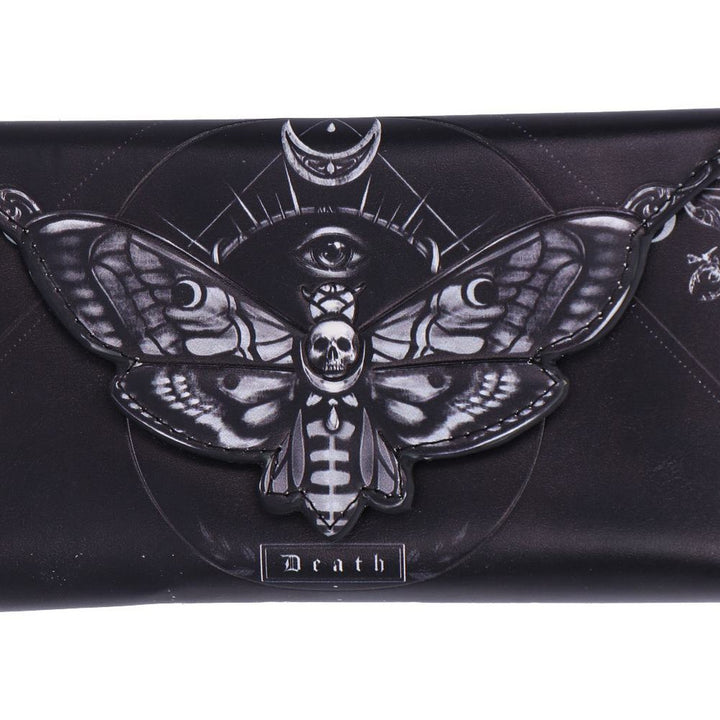 Deaths Head Moth Embossed Purse 9.5cm B7258C25