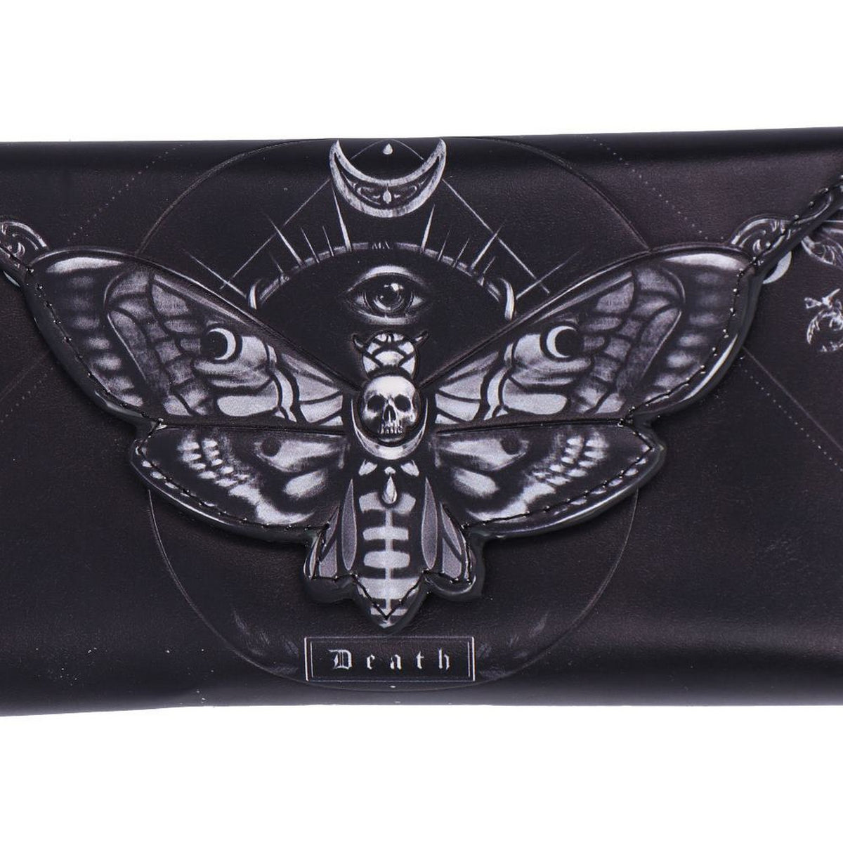 Deaths Head Moth Embossed Purse 9.5cm B7258C25