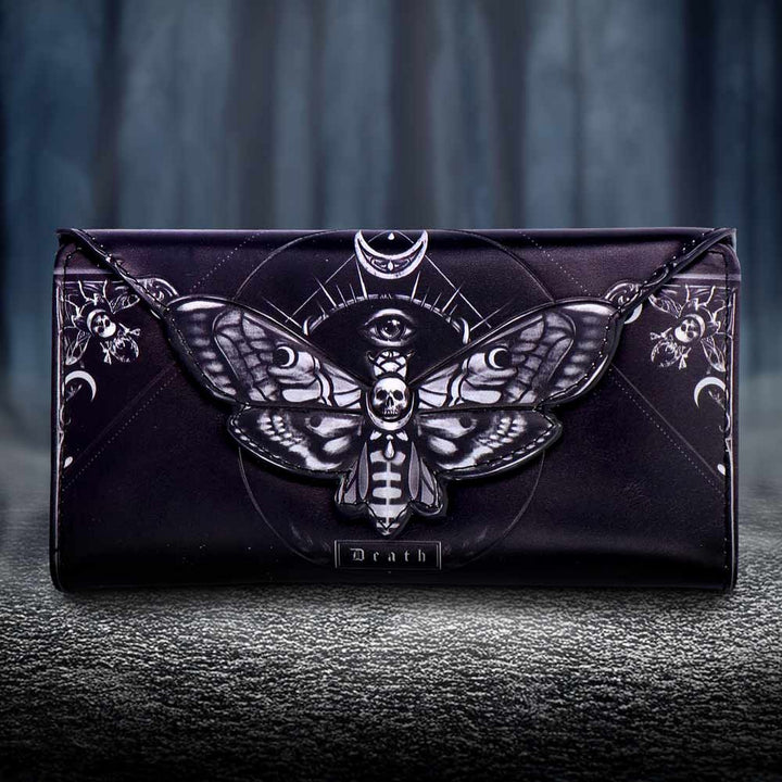 Deaths Head Moth Embossed Purse 9.5cm B7258C25