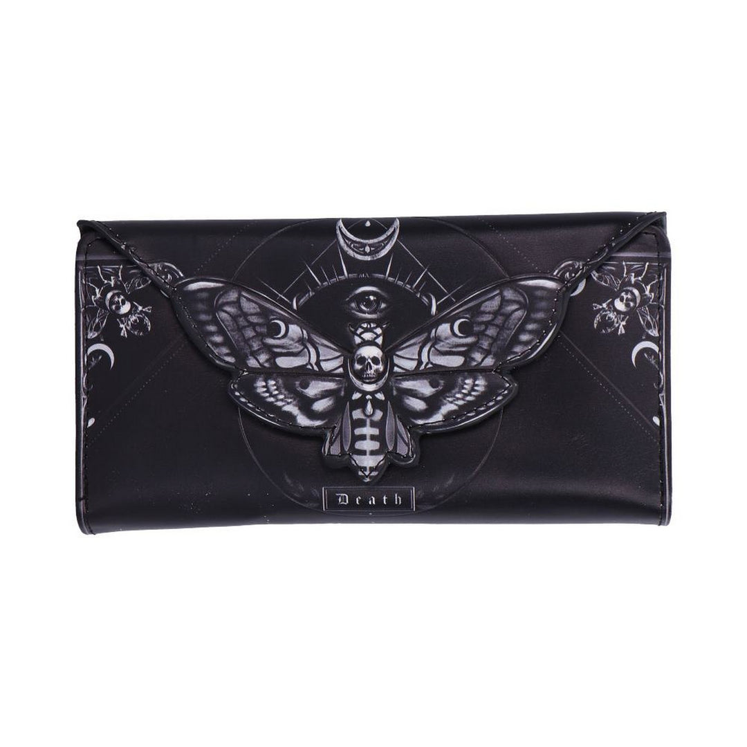 Deaths Head Moth Embossed Purse 9.5cm B7258C25