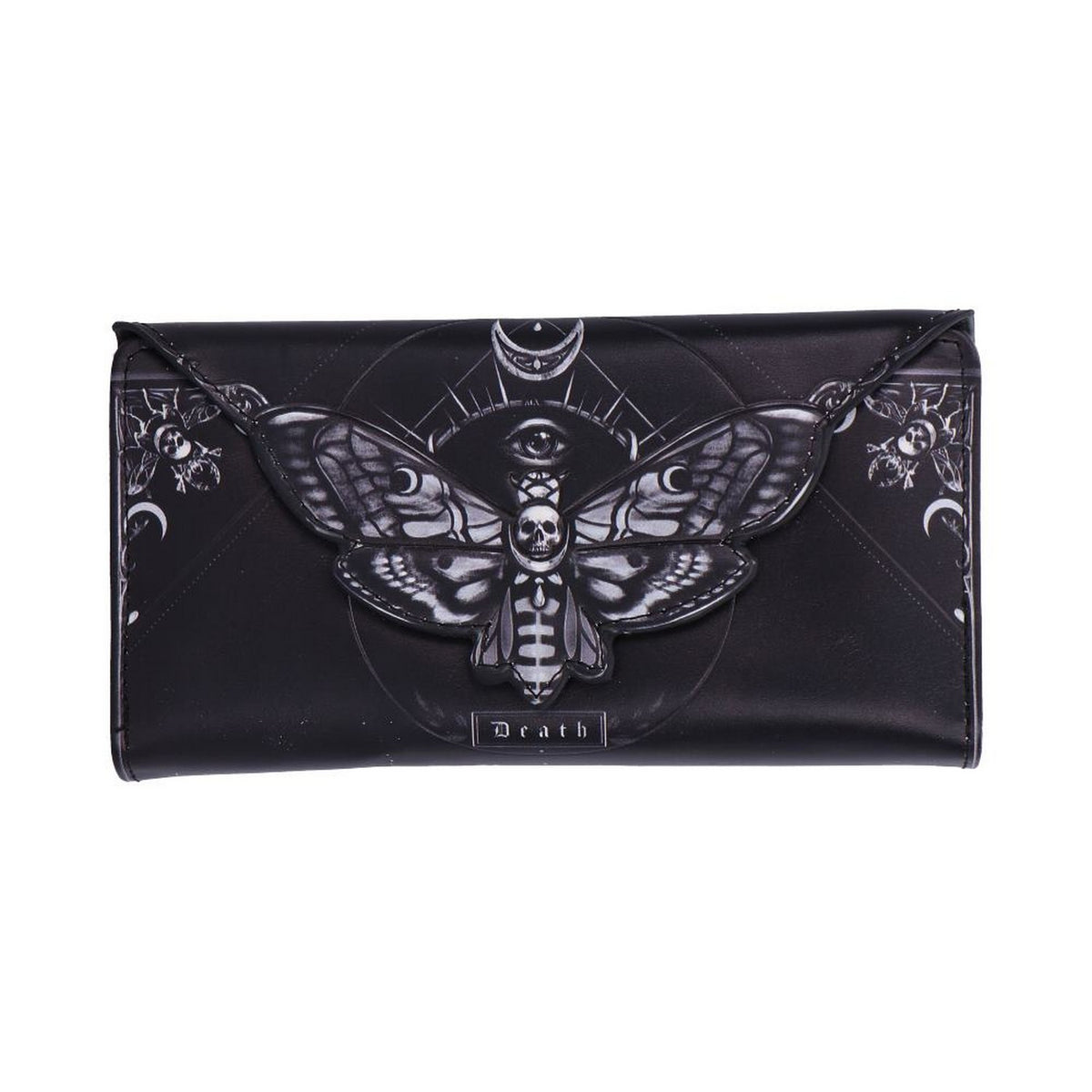 Deaths Head Moth Embossed Purse 9.5cm B7258C25