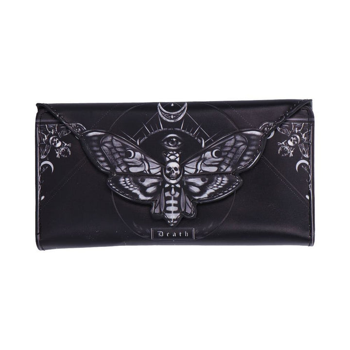 Deaths Head Moth Embossed Purse 9.5cm B7258C25