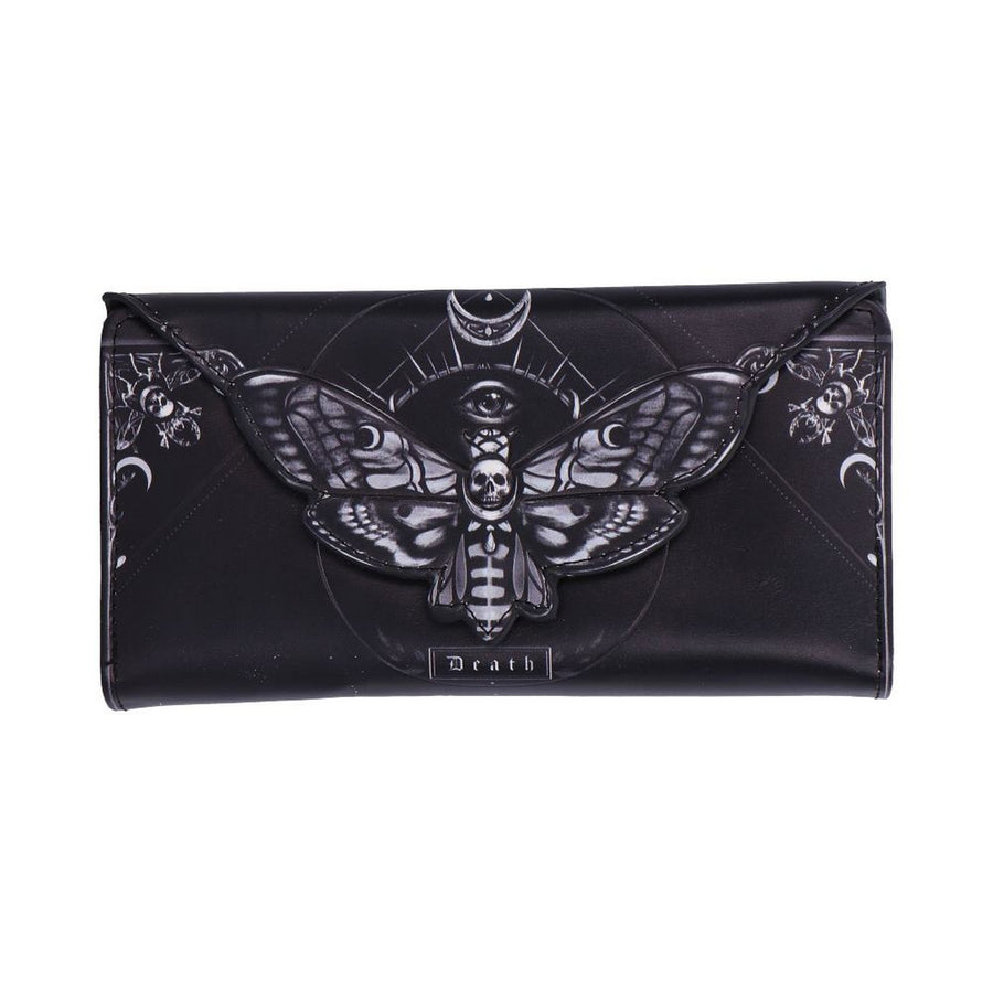 Deaths Head Moth Embossed Purse 9.5cm B7258C25