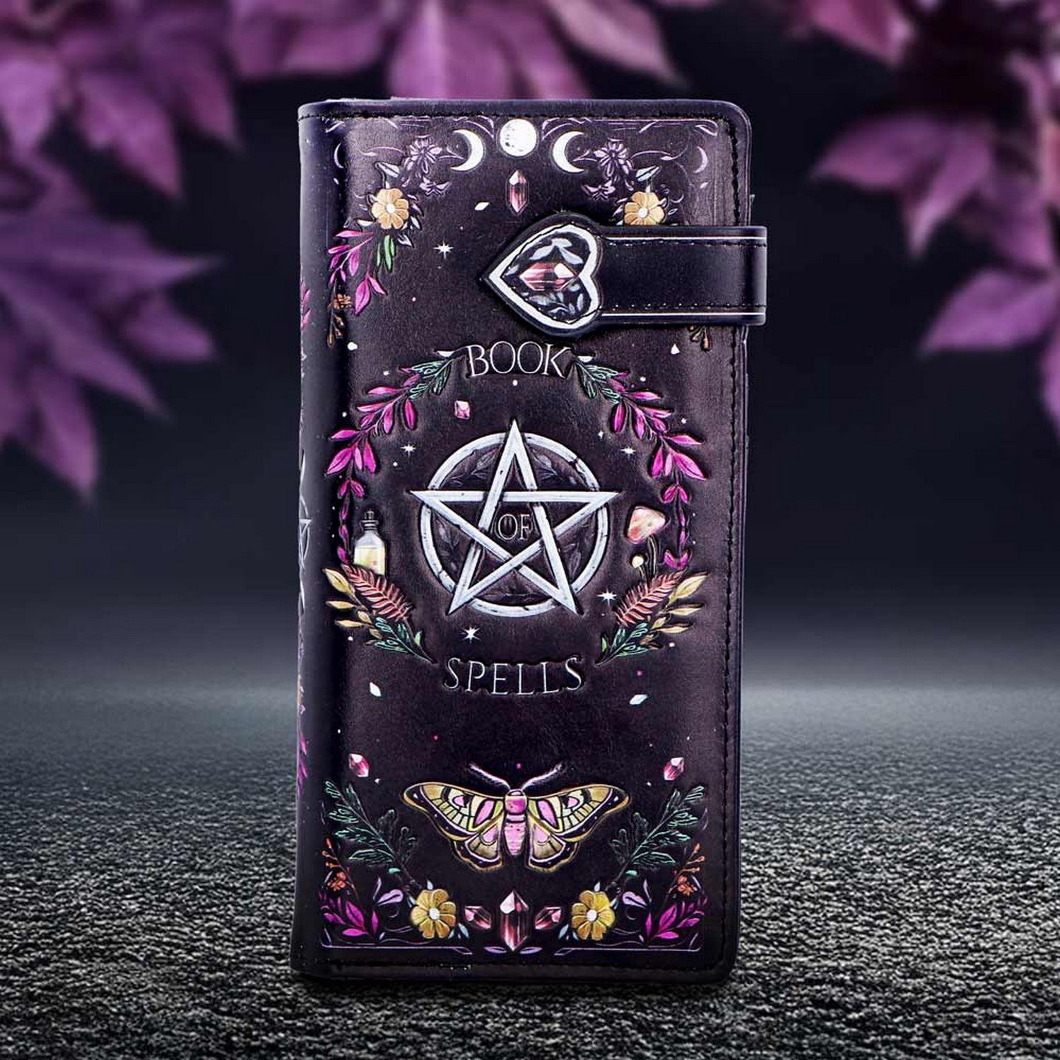 Book of Shadows Embossed Purse 18.5cm B7261C25