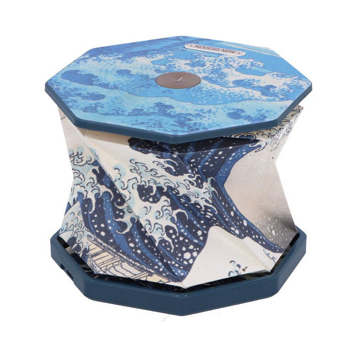 The Great Wave Off Kanagawa Foldable Lamp Rechargeable USB Powered 21cm B7316C25