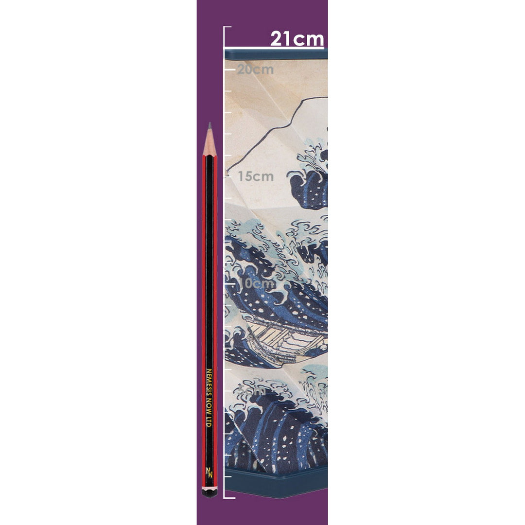 The Great Wave Off Kanagawa Foldable Lamp Rechargeable USB Powered 21cm B7316C25