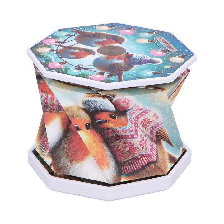 Winter Robins Foldable Lamp 21cm B7354C25