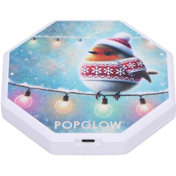 Winter Robins Foldable Lamp 21cm B7354C25