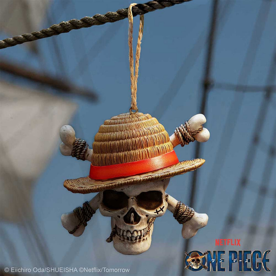 One Piece Luffy Jolly Roger Hanging Ornament 5cm B7358A26