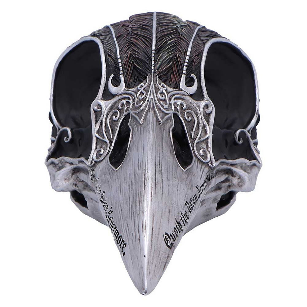 Quoth The Raven Skull Ornament 7.5cm B7367A26
