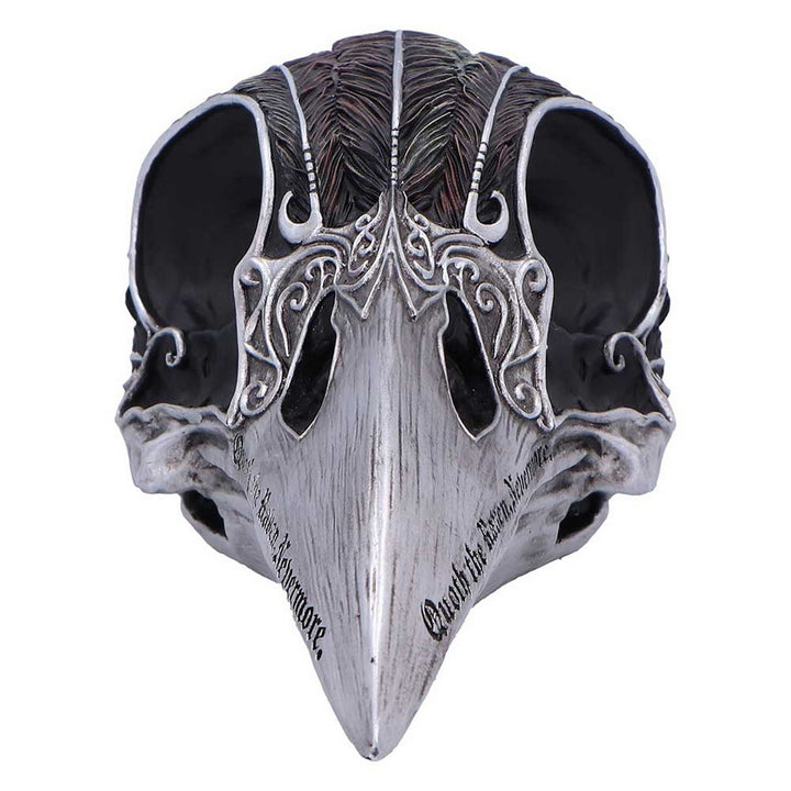 Quoth The Raven Skull Ornament 7.5cm B7367A26