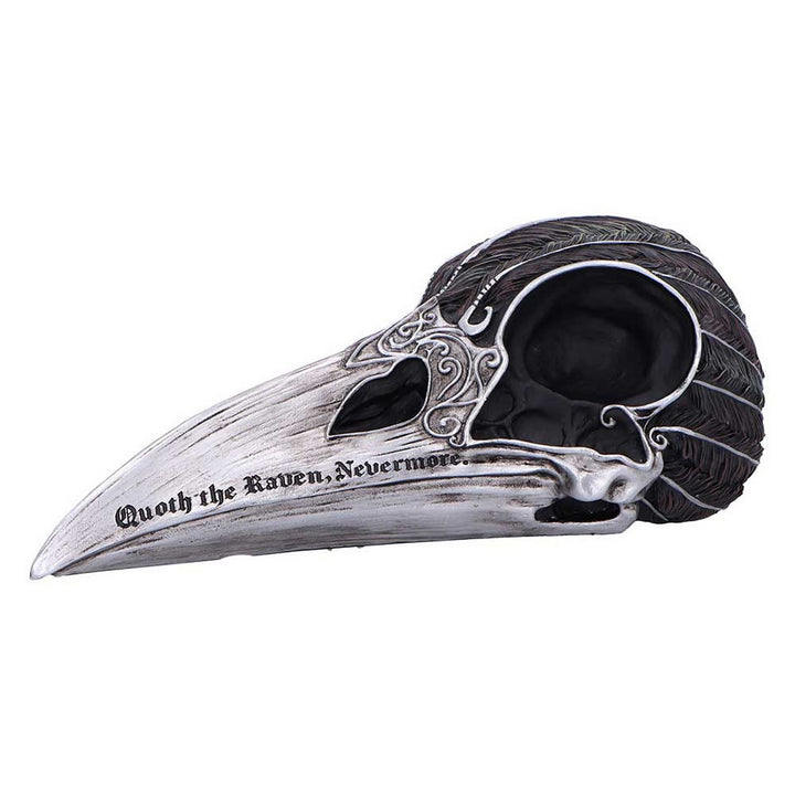 Quoth The Raven Skull Ornament 7.5cm B7367A26