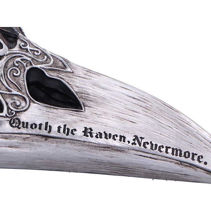 Quoth The Raven Skull Ornament 7.5cm B7367A26