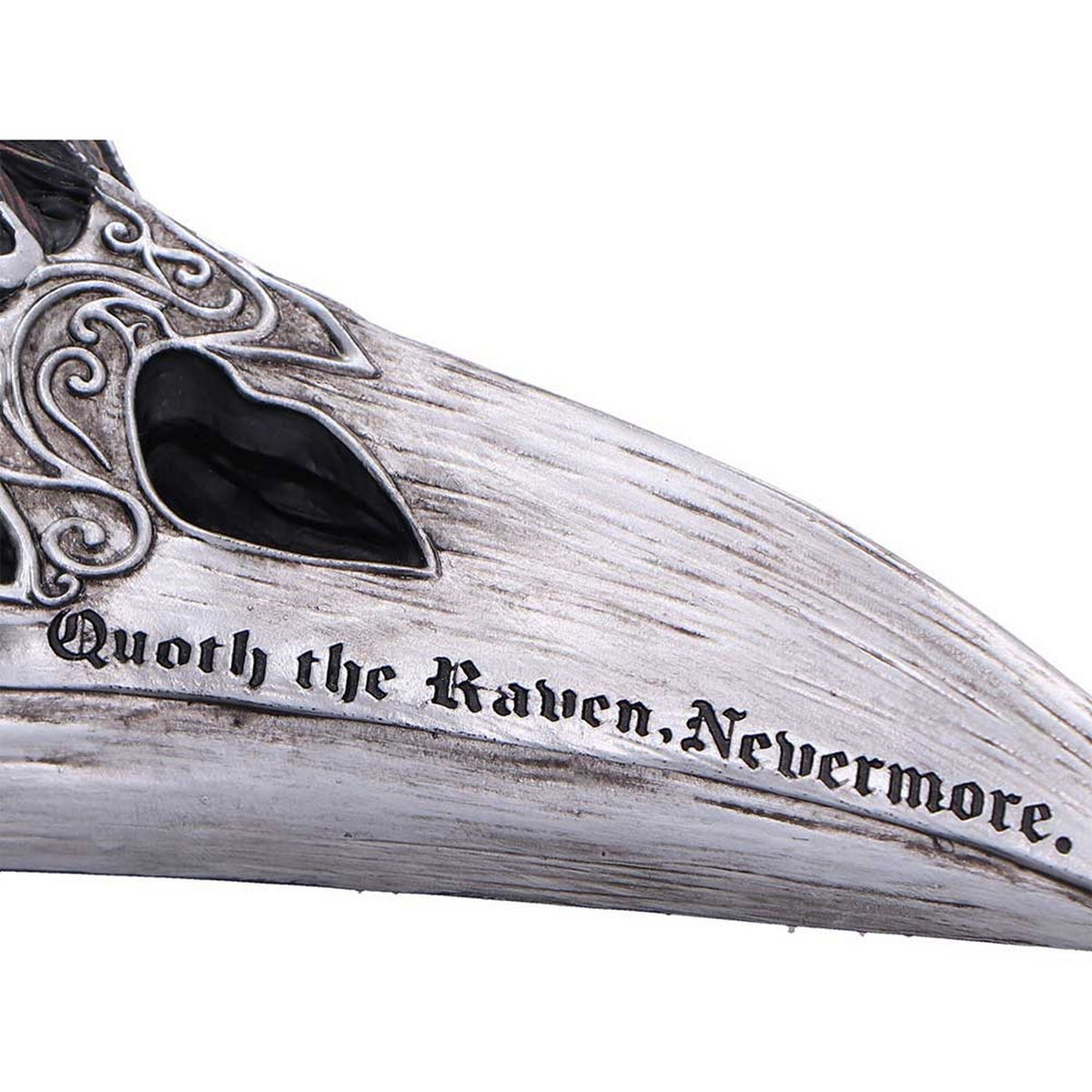 Quoth The Raven Skull Ornament 7.5cm B7367A26