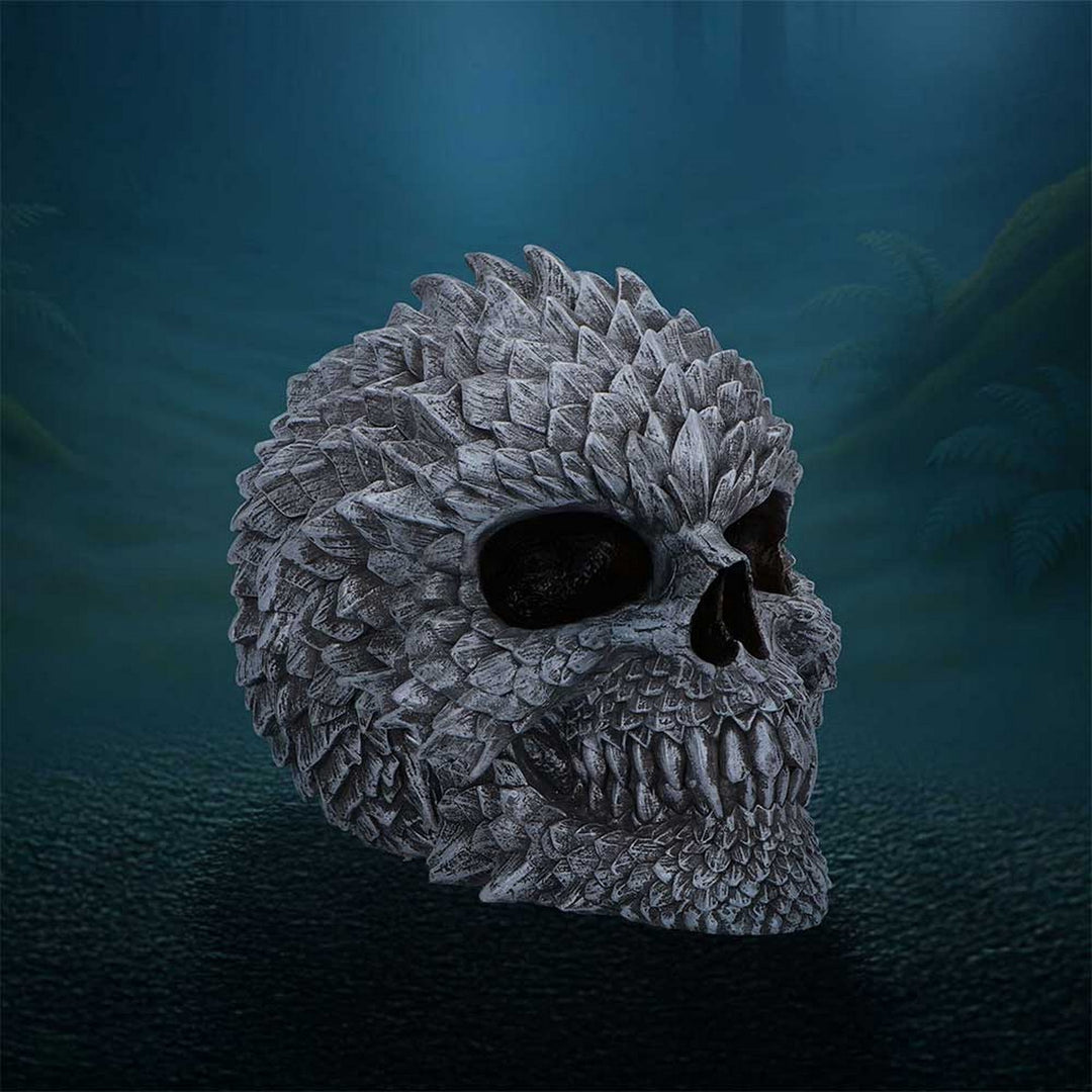 Scaled Remains Skull Figurine 15.4cm B7369A26