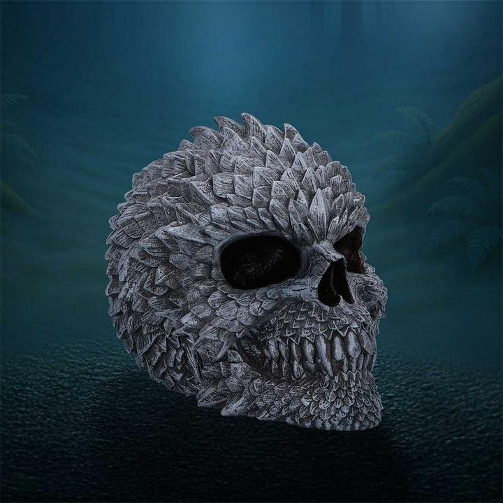 Scaled Remains Skull Figurine 15.4cm B7369A26