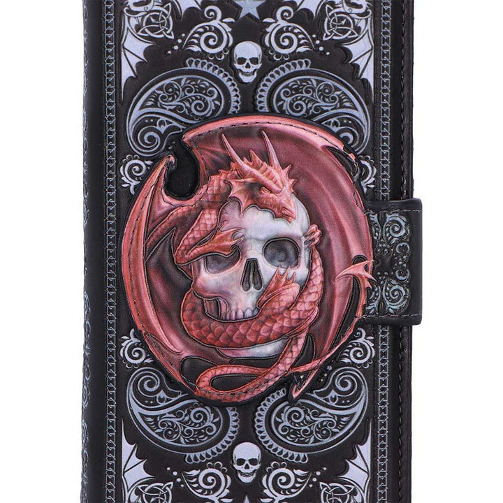 Skull Embrace Embossed Purse by Anne Stokes B7393A26