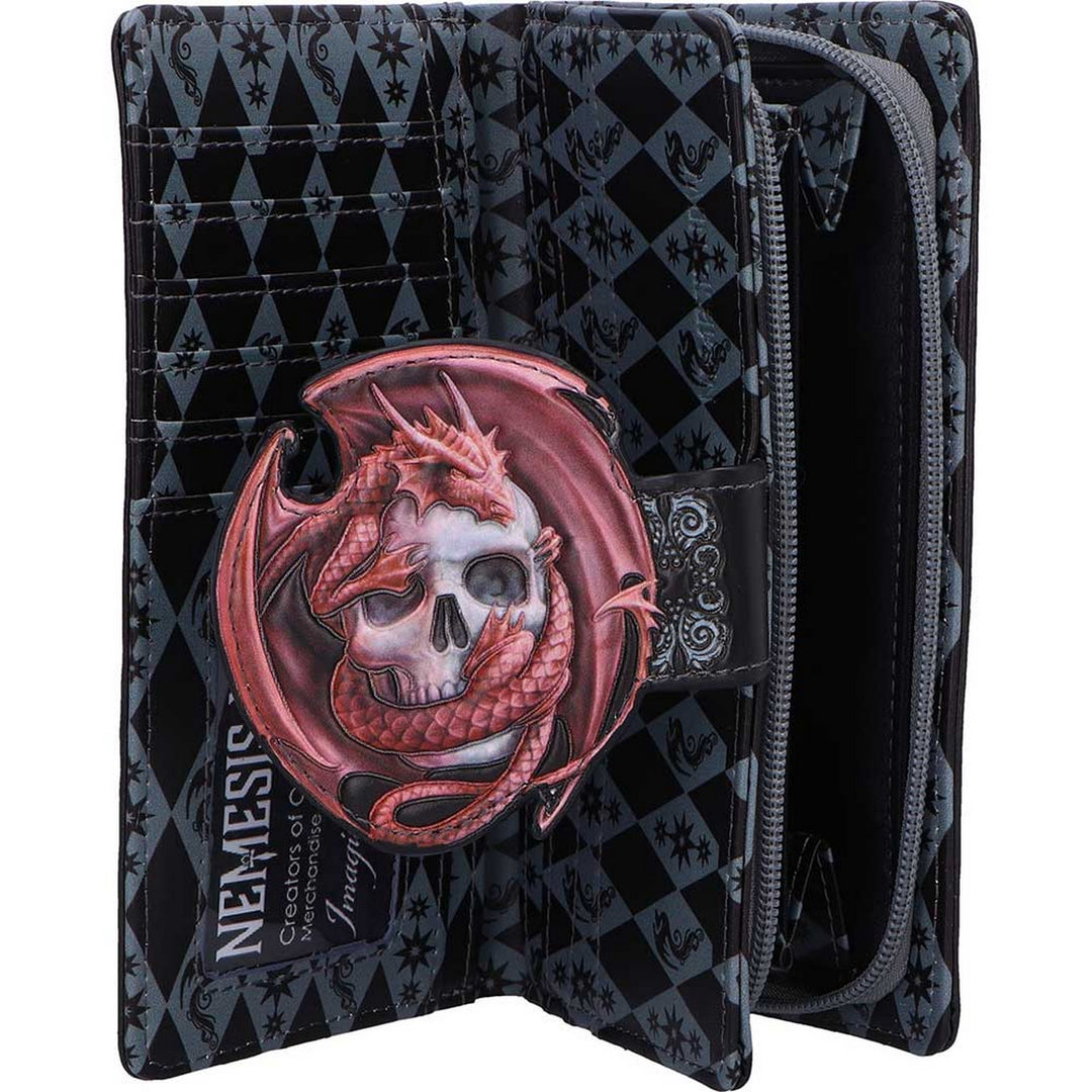 Skull Embrace Embossed Purse by Anne Stokes B7393A26
