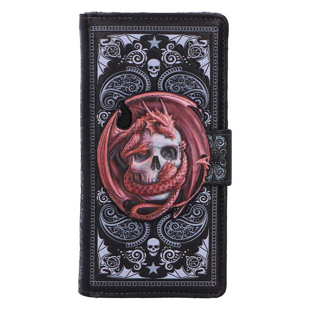Skull Embrace Embossed Purse by Anne Stokes B7393A26