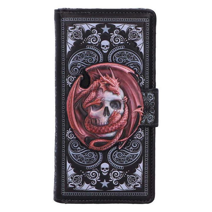 Skull Embrace Embossed Purse by Anne Stokes B7393A26
