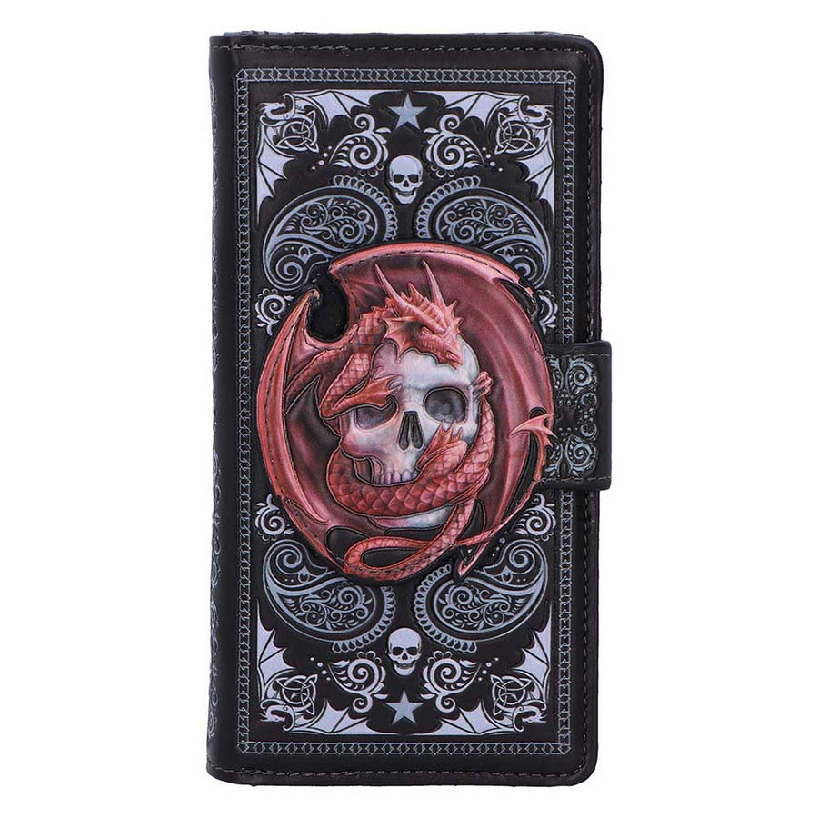 Skull Embrace Embossed Purse by Anne Stokes B7393A26
