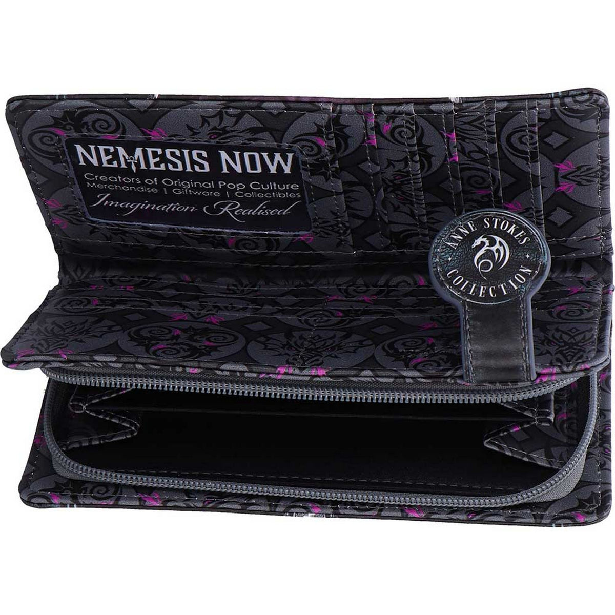 Unzipped Dragon Embossed Purse by Anne Stokes B7394A26