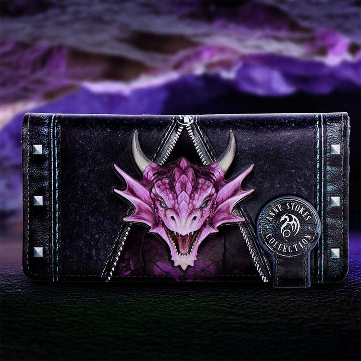 Unzipped Dragon Embossed Purse by Anne Stokes B7394A26