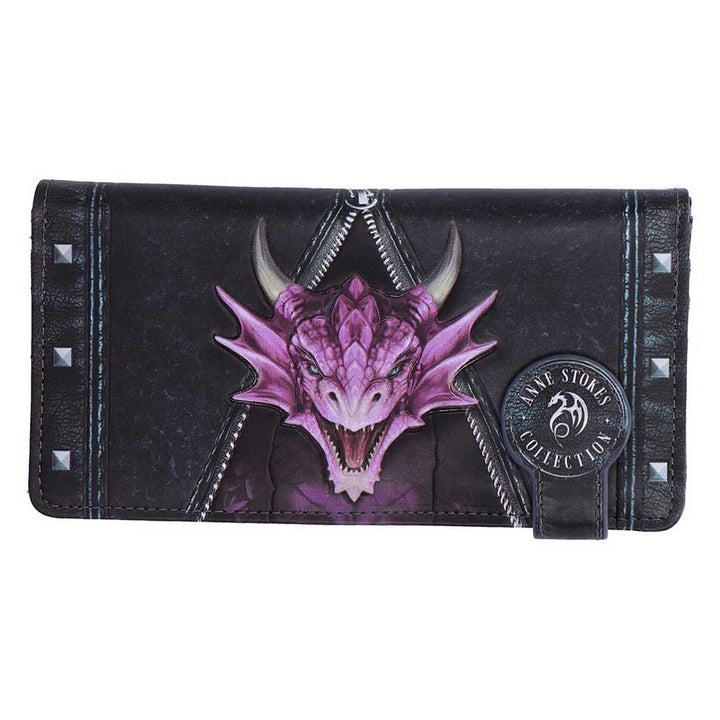 Unzipped Dragon Embossed Purse by Anne Stokes B7394A26