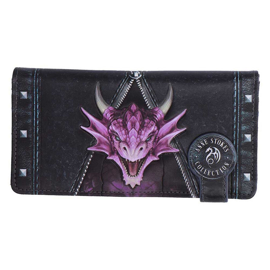 Unzipped Dragon Embossed Purse by Anne Stokes B7394A26