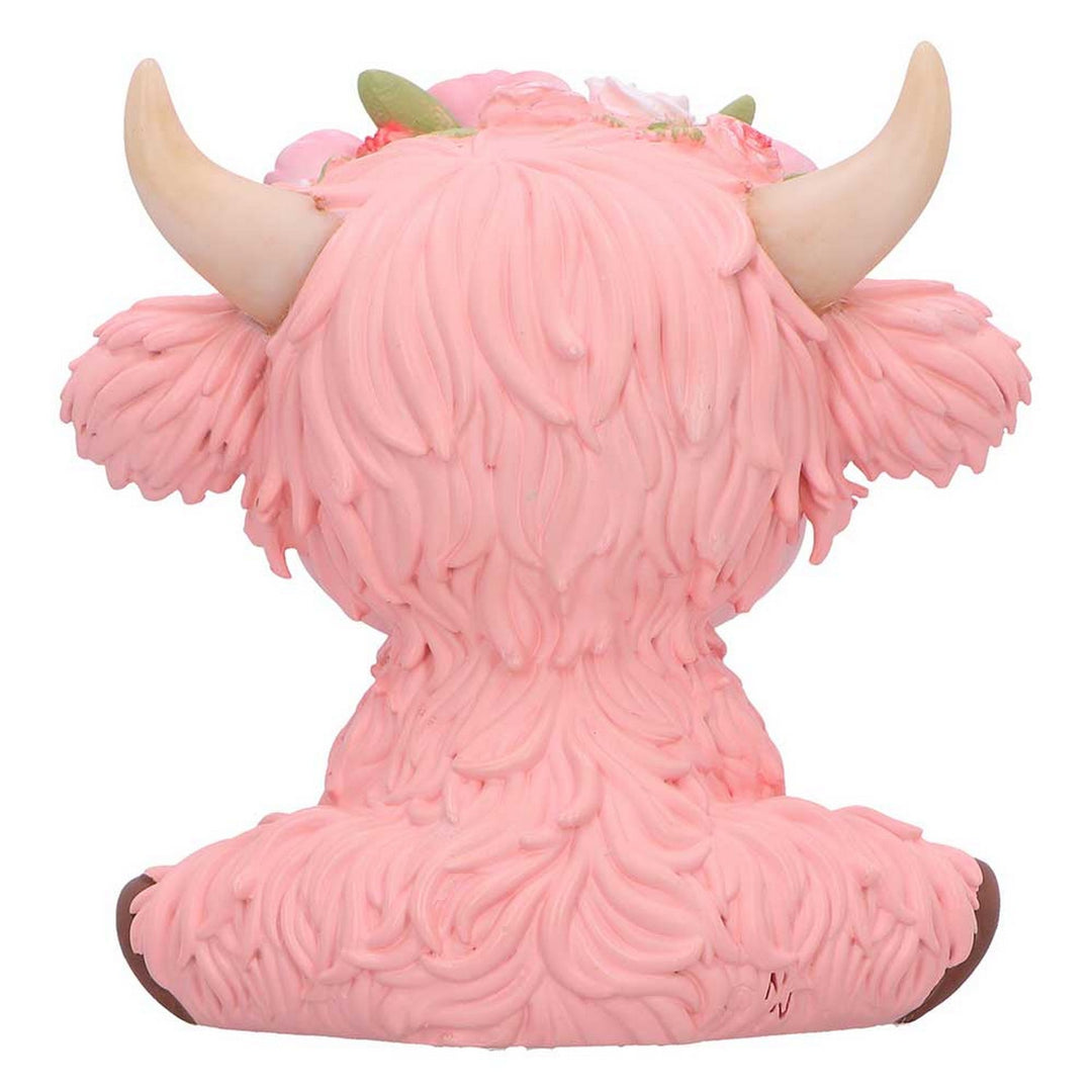 Primrose Pink Flower Cow 10.8cm B7445A26