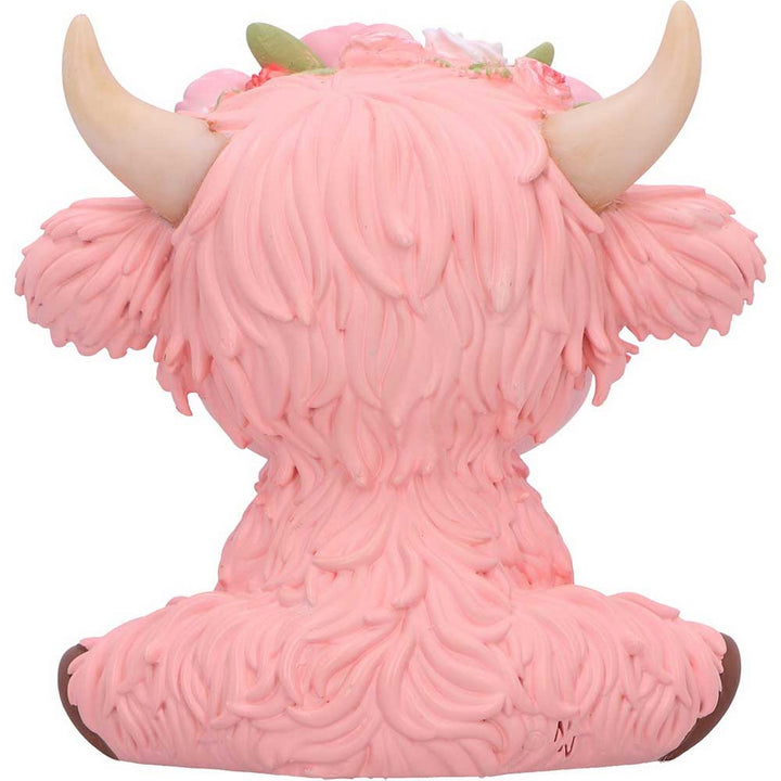 Primrose Pink Flower Cow 10.8cm B7445A26