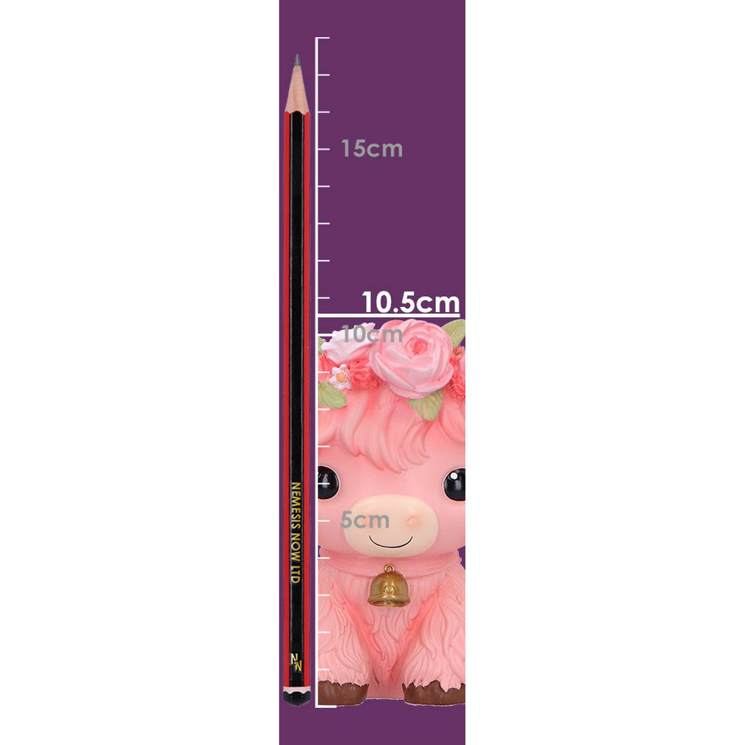 Primrose Pink Flower Cow 10.8cm B7445A26