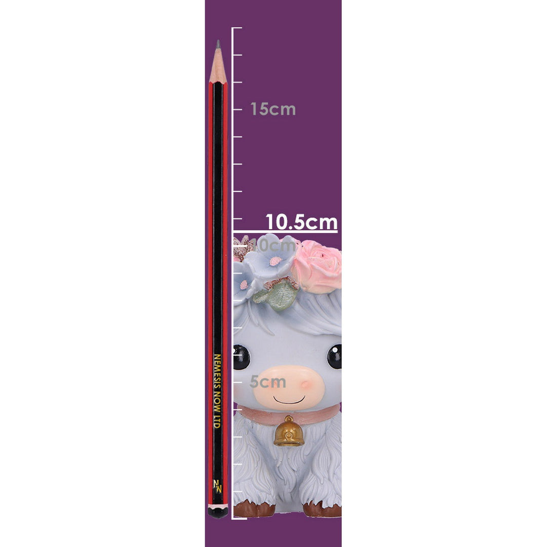Magnolia Grey Flower Cow 10.8cm B7446A26