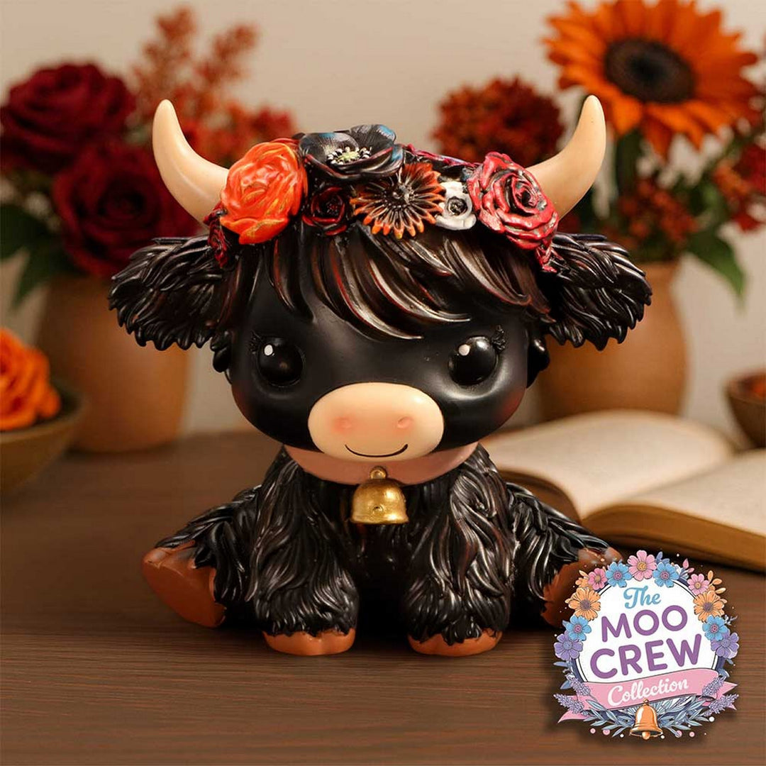 Dahlia Black Flower Cow 10.8cm B7447A26