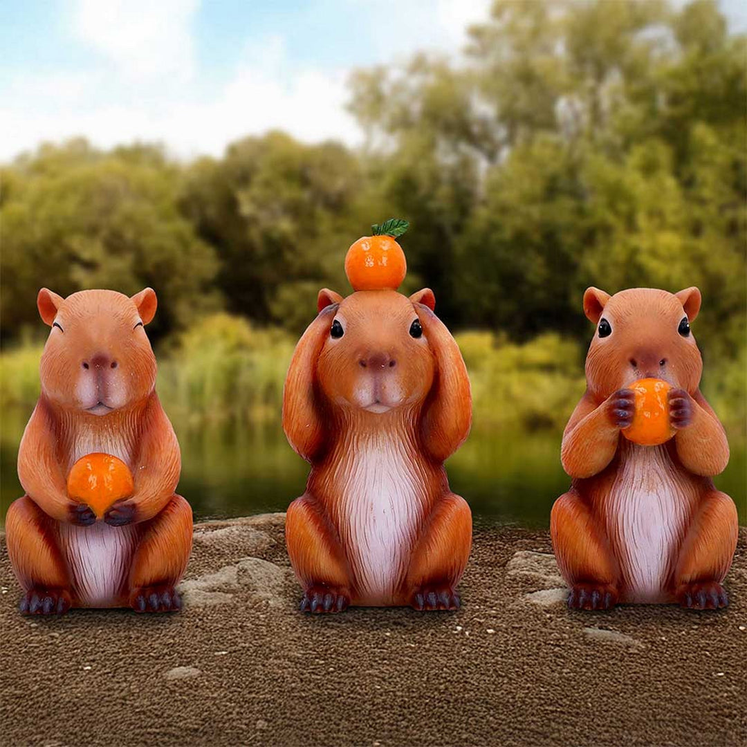Three Wise Capybara 10.5cm B7448A26